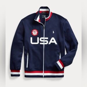 Boys Polo Ralph Lauren Olympics Team USA Track Jacket NAVY